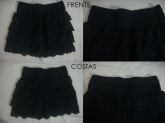 SHORT-SAIA DE RENDA PRETO