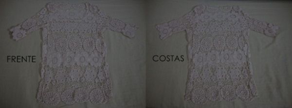 BLUSA DE RENDA BEGE
